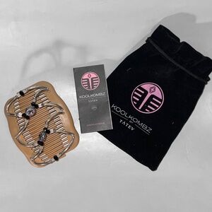 KoolKombz Silver Pyramid Hair Combs